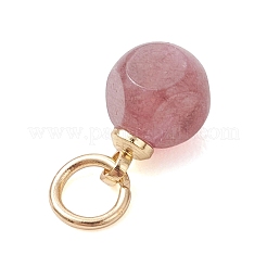 Натуральные разноцветные турмалиновые граненые подвески в виде игральных костей&nbsp;PALLOY-JF05110-01