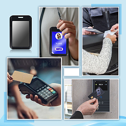 60 шт. пластиковый держатель удостоверения личности&nbsp;DIY-WA0001-07