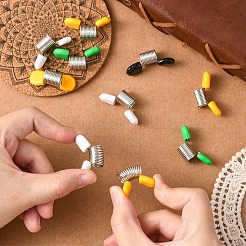 10 шт. железные мини-пружинные зажимы для бусин для изготовления бисерных украшений&nbsp;TOOL-YW0001-83