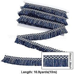 Zweifarbiges Polyester-Quastenband im Ethno-Stil&nbsp;OCOR-WH0068-79