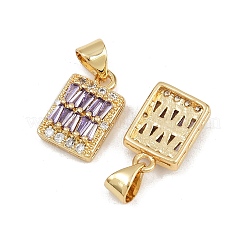 Латунные микро проложить кубического циркония подвески&nbsp;KK-C132-06G