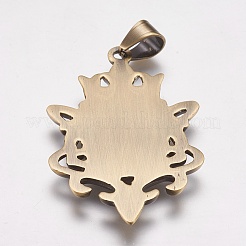 Большие подвески-значки из нержавеющей стали 304 STAS-K171-28AB