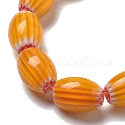 Ручной работы millefiori стеклянные бусины нитки LAMP-F035-12J