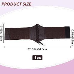 Cinture a corsetto elastiche larghe in pelle pu&nbsp;AJEW-WH0263-46A
