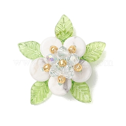 6 шт. натуральный гаулит и красная яшма&nbsp;PALLOY-MZ01192