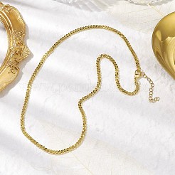 Латунные Снаряженная цепи ожерелья&nbsp;NJEW-JN04747