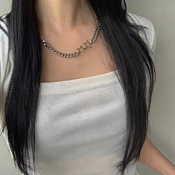 Ожерелья из сплава звездного плетения для женщин&nbsp;FS-WGED23F-01