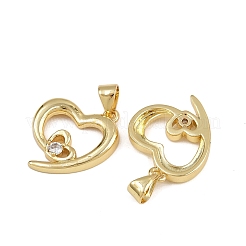 Латунные микро проложить кубического циркония подвески ZIRC-I367-03G