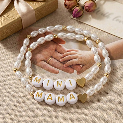 Mama Mini Acrylperlen-Stretch-Armbandsets&nbsp;TO3348