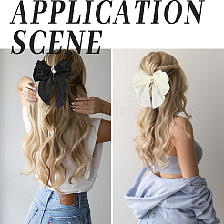 4 шт. 4 стиля тканевые заколки-банты из кожи аллигатора&nbsp;PHAR-SP0001-17A