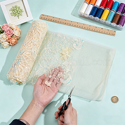 Tissu à paillettes en plastique PE étoiles lune&nbsp;DIY-WH0816-598A