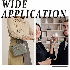 48шт. железные пластиковые брелки&nbsp;HJEW-DR0001-13