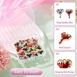 20pcs pendentifs en émail en alliage&nbsp;ENAM-TA0003-62C