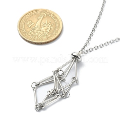 Устойчивый к потускнению плетеный мешочек из нержавеющей стали 304 в технике макраме NJEW-TA00078