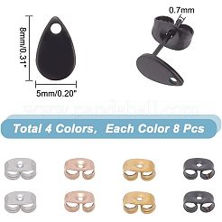 Accesorios para pendientes de acero inoxidable con revestimiento al vacío de PVD&nbsp;STAS-UN0020-07