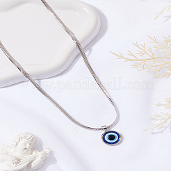 1 pz ciondolo in resina con malocchio blu&nbsp;NJEW-LP0003-25P