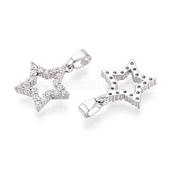 Латунные микро проложить кубического циркония подвески&nbsp;KK-N257-62P