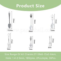 Подвески из сплава 36 шт. FIND-DC0005-94