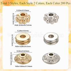 1400шт 3 стиля пластиковые бусины ccb CCB-PA0001-12