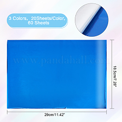 60 лист 3-х цветной бумаги формата А4 для горячего тиснения фольгой DIY-FH0003-94