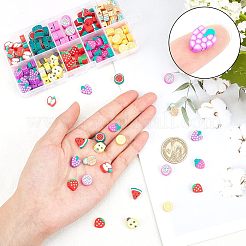 150~180шт 10 стиля ручной работы бусины из полимерной глины CLAY-NB0001-38