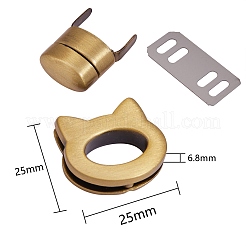 8 Sätze 4 Arten Zinklegierungsbeutel-Twist-Lock-Zubehör&nbsp;AJEW-SZ0001-48