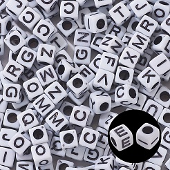 Наборы браслетов для стрейч-браслетов с кубическими бусинами 6 мм на детский день&nbsp;DIY-YW0001-82