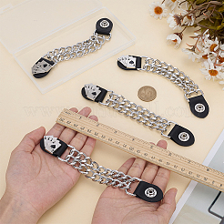 4 шт. пряжек из искусственной кожи и сплава&nbsp;AJEW-FG0005-40