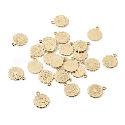 24pcs 12 encantos de latón de estilo&nbsp;KK-TA0001-09