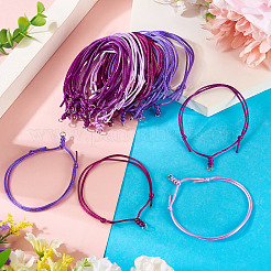 40шт 4 цвета регулируемый нейлоновый шнур браслеты изготовление&nbsp;BJEW-TA00673