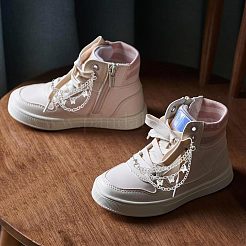 3-прядная бордюрная цепь для башмаков из сплава AJEW-WH0258-700