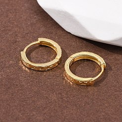 925 серьги-кольца из стерлингового серебра с текстурой для женщин&nbsp;EJEW-K317-05G