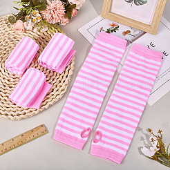 4 пара перчаток без пальцев из акриловой пряжи&nbsp;AJEW-DJ0001-58C