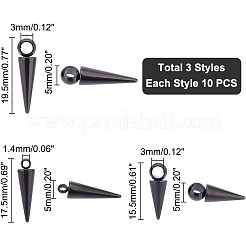 30 шт. 3 подвески из нержавеющей стали 304 STAS-UN0038-28