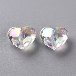 Прозрачные акриловые бусины TACR-S156-015