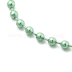 アイアン製ボールチェーン  ハンダ付け  鉄ボールチェーンコネクター付き  ライムグリーン  28インチ  2.4mm&nbsp;CH-E002-2.4mm-Y06A