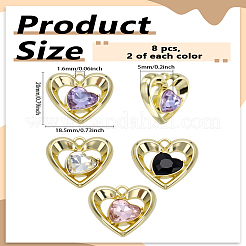 Подвески из сплава 8шт 4 цветов&nbsp;FIND-LP0005-98