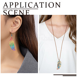 48 шт. 6-х цветные ионно-покрытые (IP) филигранные подвески из нержавеющей стали 201 STAS-TA0001-87