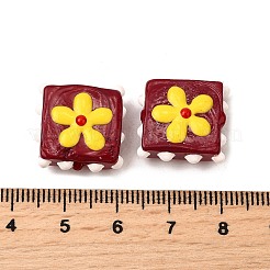 Эмалевые бусины ручной работы в технике лэмпворк&nbsp;LAMP-S079-08E