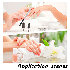 4 шт. 2-х цветные двухсторонние пилочки для маникюра из нержавеющей стали AJEW-UN0001-54