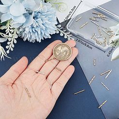 80 шт. 4 вида гофрированных латунных трубчатых бусин KK-CN0002-89