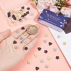 72 шт. 9 бусины из нержавеющей стали 304 STAS-SC0007-69