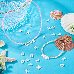 26 stücke 26 arten natürliche süßwasser shell brief charme&nbsp;BSHE-TA0001-28
