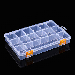 Прямоугольный полипропиленовый контейнер для хранения бусинок CON-N013-05