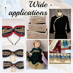 Цветочная кружевная лента&nbsp;OCOR-WH0097-90A