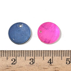 Подвески-диски из натуральной ракушки акойя SHEL-K006-51