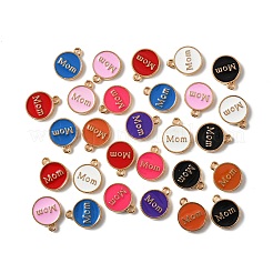 40 шт. 8-цветные эмалевые подвески ко Дню матери&nbsp;ENAM-FP0001-91