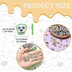 200 г кабошоны из полимерной глины ручной работы на тему Хэллоуина&nbsp;CLAY-CJ0001-98