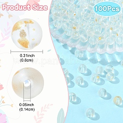 100 шт. матовые стеклянные бусины&nbsp;DGLA-YW0001-36A