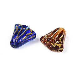 Цветочные стеклянные бусины GLAA-T025-35M